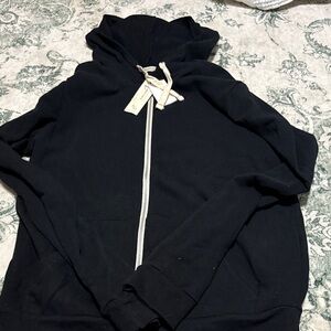 BNWT ABBOT & MAIN Black Zip-Up Hoodie with Hood